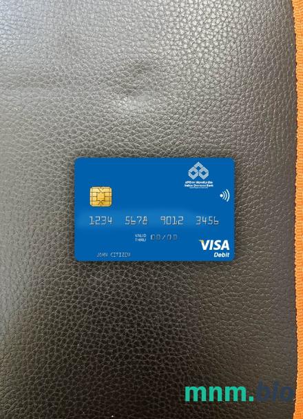 India Indian Overseas bank visa obciążyć card wygląd fotograficzny skan PSD + zdjęcie